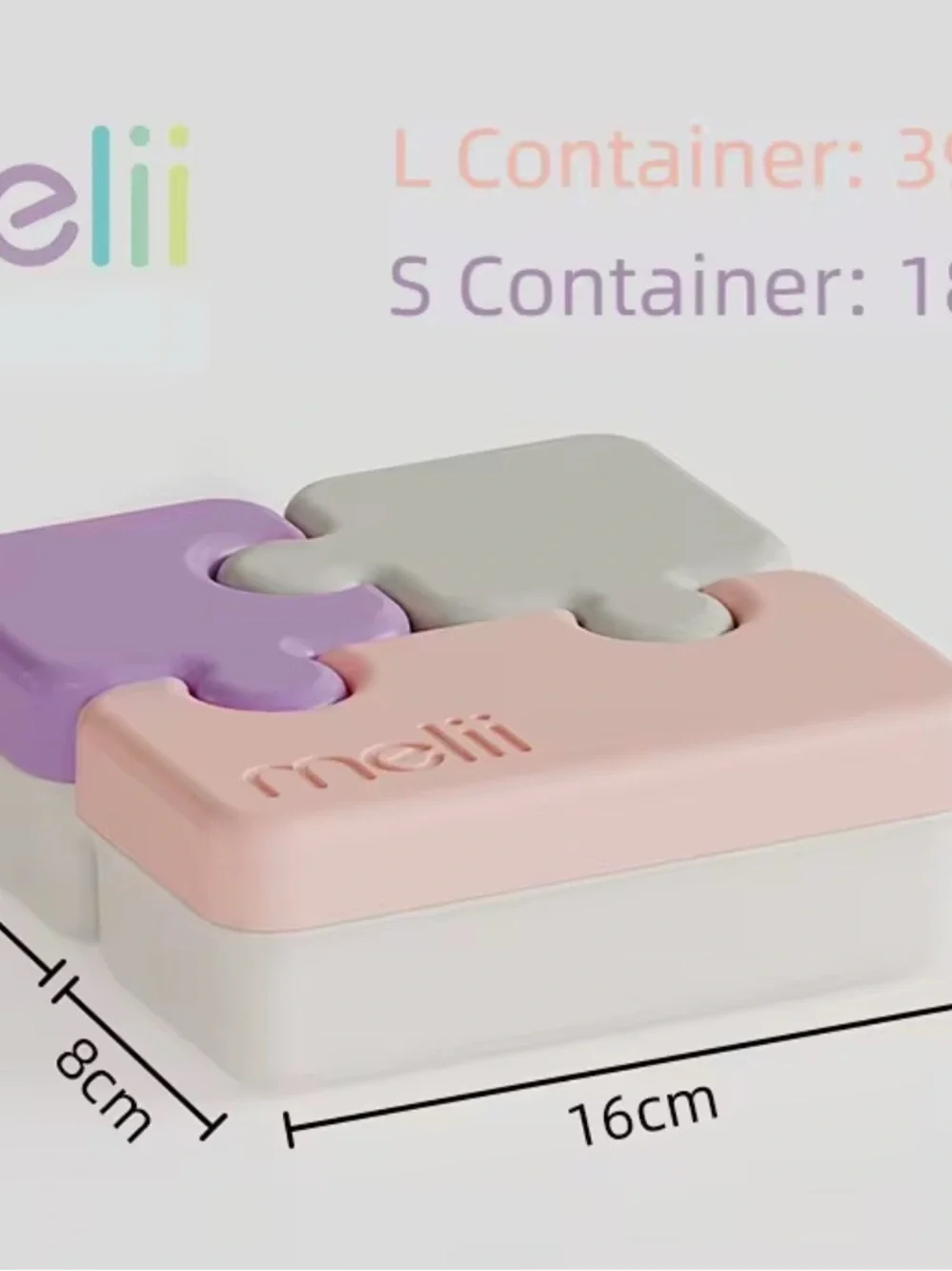 Pink Puzzle Container Lunchbox - Melli